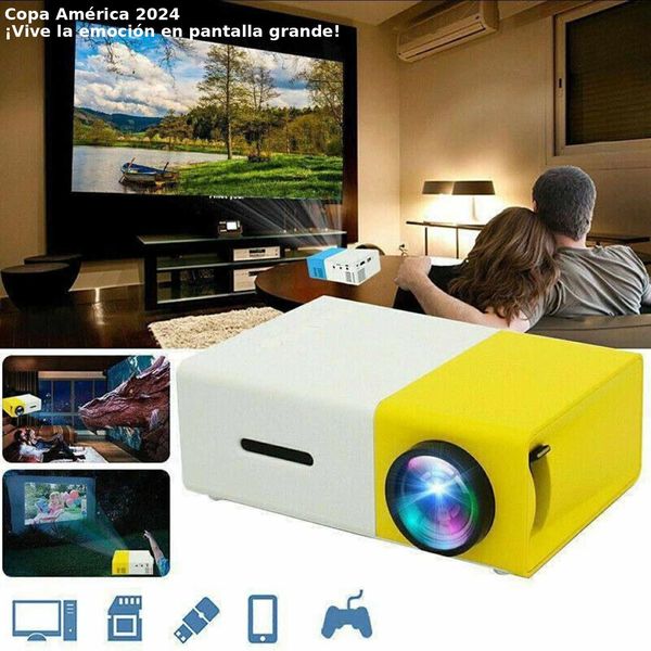 MINI PROYECTOR LED VIDEO BEAM ¡Transforma Cualquier Espacio en un Cine!